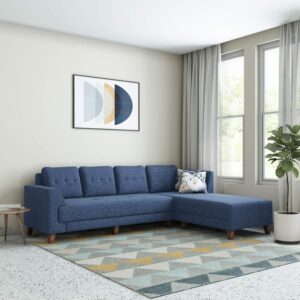Amazon Brand - Solimo Alen 6 Seater Fabric LHS L Shape Sofa Set