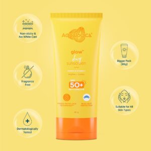 Aqualogica Glow+ Dewy Lightweight & Hydrating Sunscreen with SPF 50+