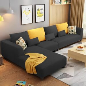 Casaliving Minta LHS 6 Seater L Shape Sofa Set for Living Room