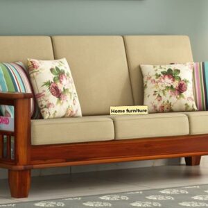Home furniture Wooden 3 Seater Sofa Set for Living Room and Office