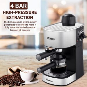 INALSA Espresso/Cappuccino 4Cup Coffee Maker 800W