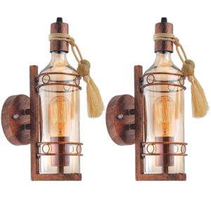 Jackal® Wall Sconce Antique Wine Bottle Lamp