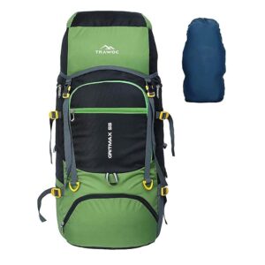 TRAWOC 55 Litre Travel Bag Front & Top Open Backpack