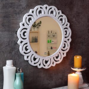 The Urban Store Decorative & Hand Crafted Wooden Wall Mirror