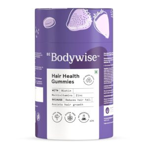 Be Bodywise Biotin Hair Gummies for Stronger, Shinier Hair & Nails