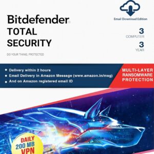 Bitdefender - 3 Computer,3 Years - Total Security