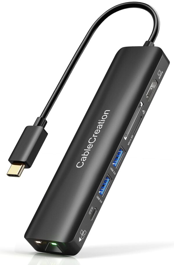 CableCreation USB-C 7-in-1 Multiport Adapter Type C Dongle to HDMI