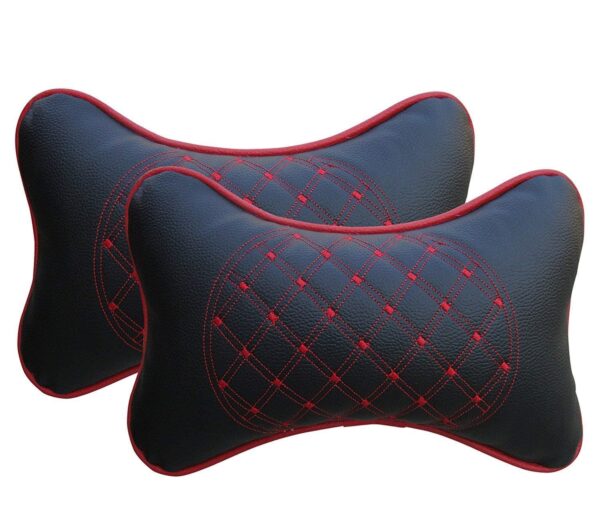 DETACHI Faux Leather Car Neck Rest Pillow