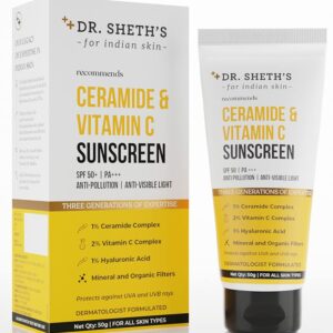Dr. Sheth's Ceramide & Vitamin C Sunscreen SPF 50+ PA+++