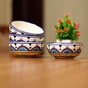 Lupaava Round Printed Ceramic Serving Bowl