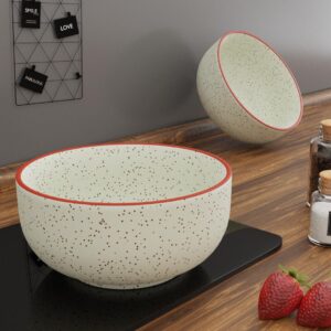 The Earth Store White Marble Ceramic Snack Bowls