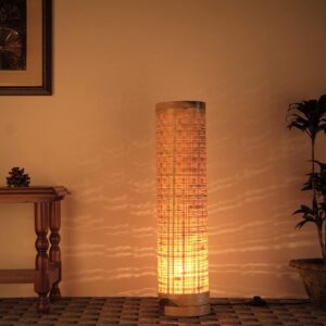 kraftinn Modern Bamboo LED Floor Lamp