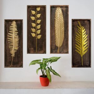 vedas Gold Iron & MDF Wall Hanging