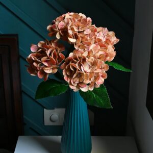 Blooming Floret Artificial Hydrangea Flower Stick for Home Decor