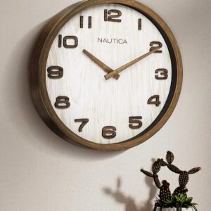 Luxury Wooden Finish Modern Wall Analog Clock