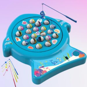 ToyMagic Musical Board Fish Game with Rotating Pond