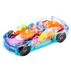 ToyMagic Transparent Mechanical Toy Car